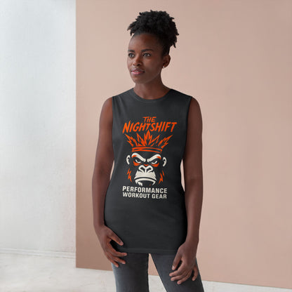 King Of The Gym - Premium Unisex Barnard Tank Top Printify by The Night Shift Automotive Apparel