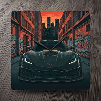 Chevy Corvette C7 Street Life-Acrylic Wall Clock