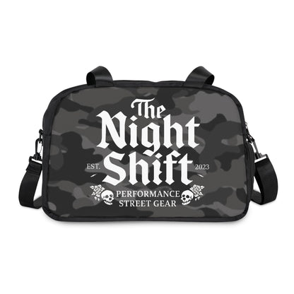 Gym & Fitness Handbag 12.4" x 13.3" Black Printify by The Night Shift Automotive Apparel
