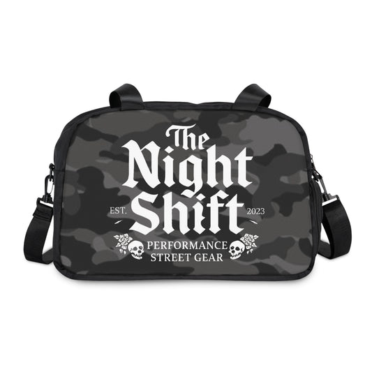 Gym & Fitness Handbag 12.4" x 13.3" Black Printify by The Night Shift Automotive Apparel