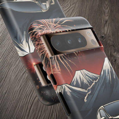 Subaru WRX/STI Fireworks-Dual Layer Ultra Tough Phone Case Printify by The Night Shift Automotive Apparel