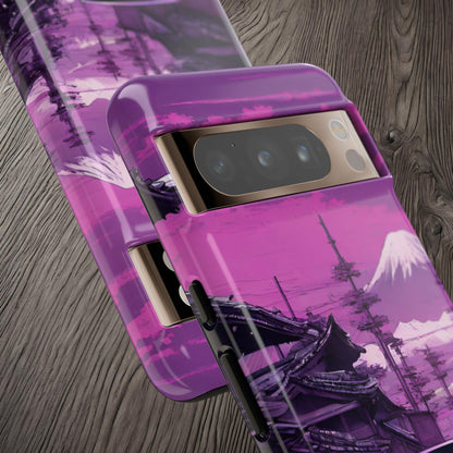 Nissan Skyline R34 Mt Fuji-Dual Layer Ultra Tough Phone Case Printify by The Night Shift Automotive Apparel