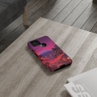 Traditional Japanese Village Countryside-Dual Layer Ultra Tough Phone Case Google Pixel 5 5G Matte Printify by The Night Shift Automotive Apparel