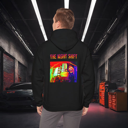 3S-GE Beams Turbo Synthwave-Premium, Ultra Soft Unisex Hoodie Black Printify by The Night Shift Automotive Apparel