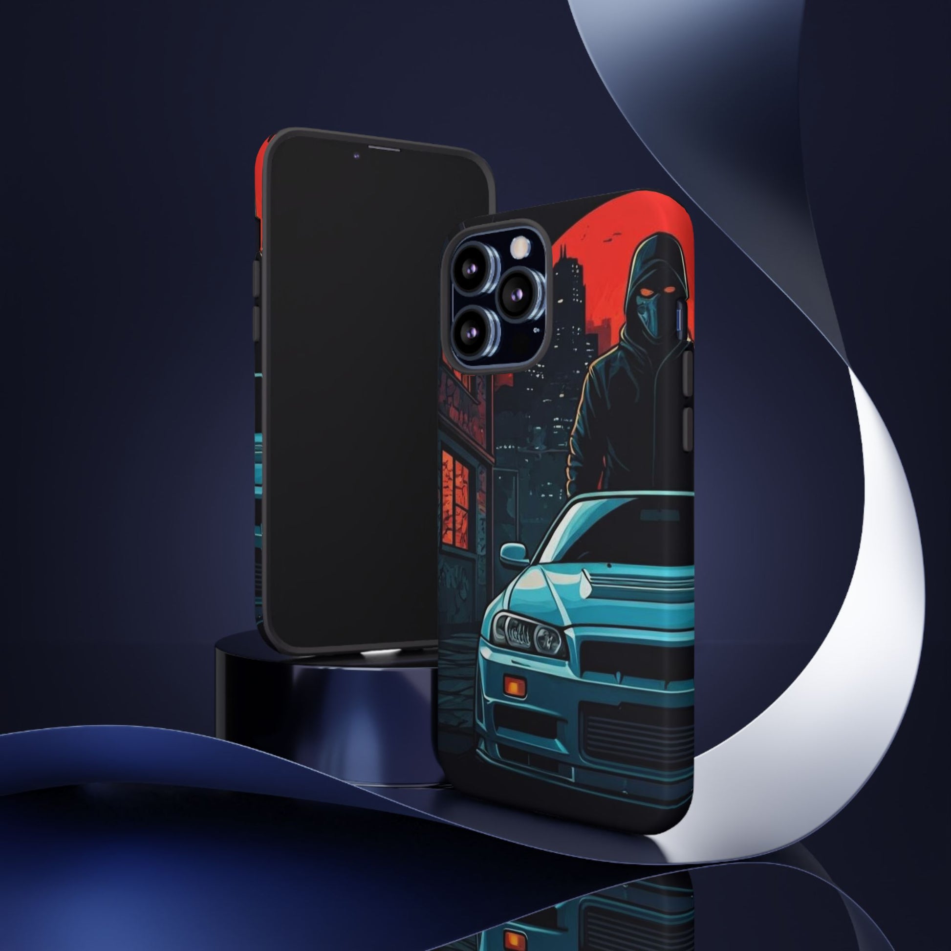 Nissan Skyline R34 Street Life-Dual Layer Ultra Tough Phone Case iPhone 13 Pro Max Matte Printify by The Night Shift Automotive Apparel
