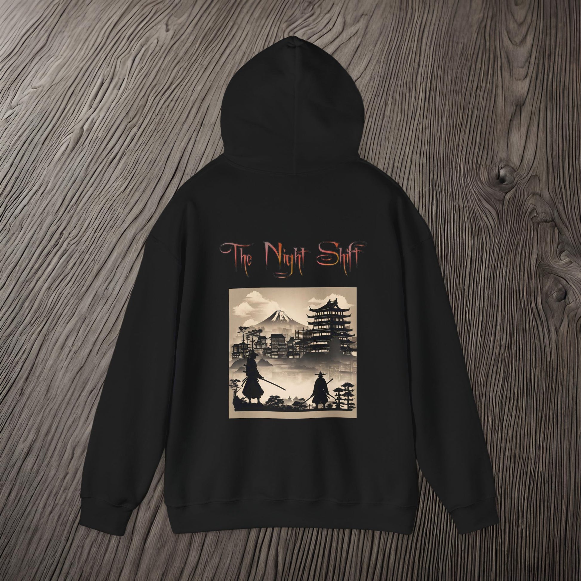 Samurai Silhouette-Ultra Soft, Premium Hoodie Printify by The Night Shift Automotive Apparel