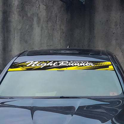NIGHT RUNNER Windscreen Banner