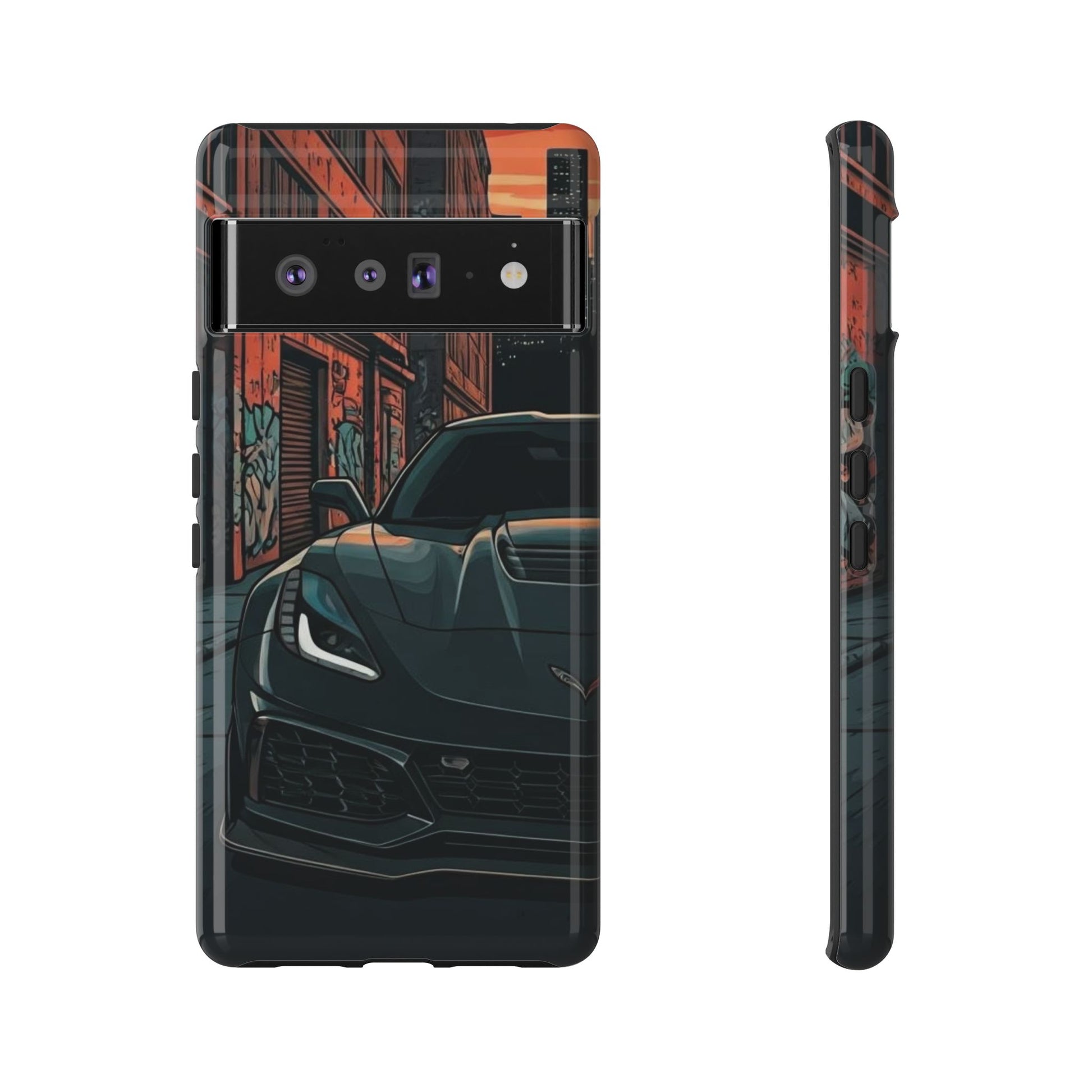 Chevy Corvette C7 Street Life-Dual Layer Ultra Tough Phone Case Printify by The Night Shift Automotive Apparel