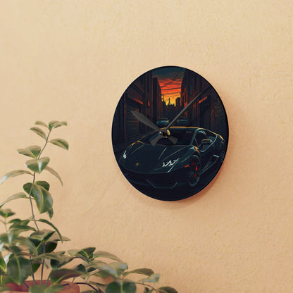 Lamborghini Huracan Street Life-Acrylic Wall Clock