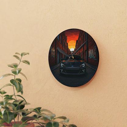 Subaru BRZ Street Life-Acrylic Wall Clock