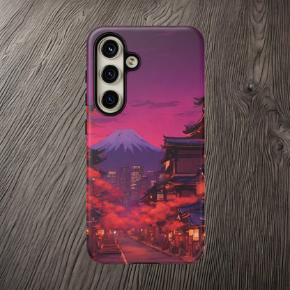 Traditional Japanese Village Countryside-Dual Layer Ultra Tough Phone Case Samsung Galaxy S24 Matte Printify by The Night Shift Automotive Apparel