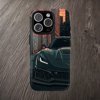 Chevy Corvette C7 Street Life-Dual Layer Ultra Tough Phone Case Printify by The Night Shift Automotive Apparel