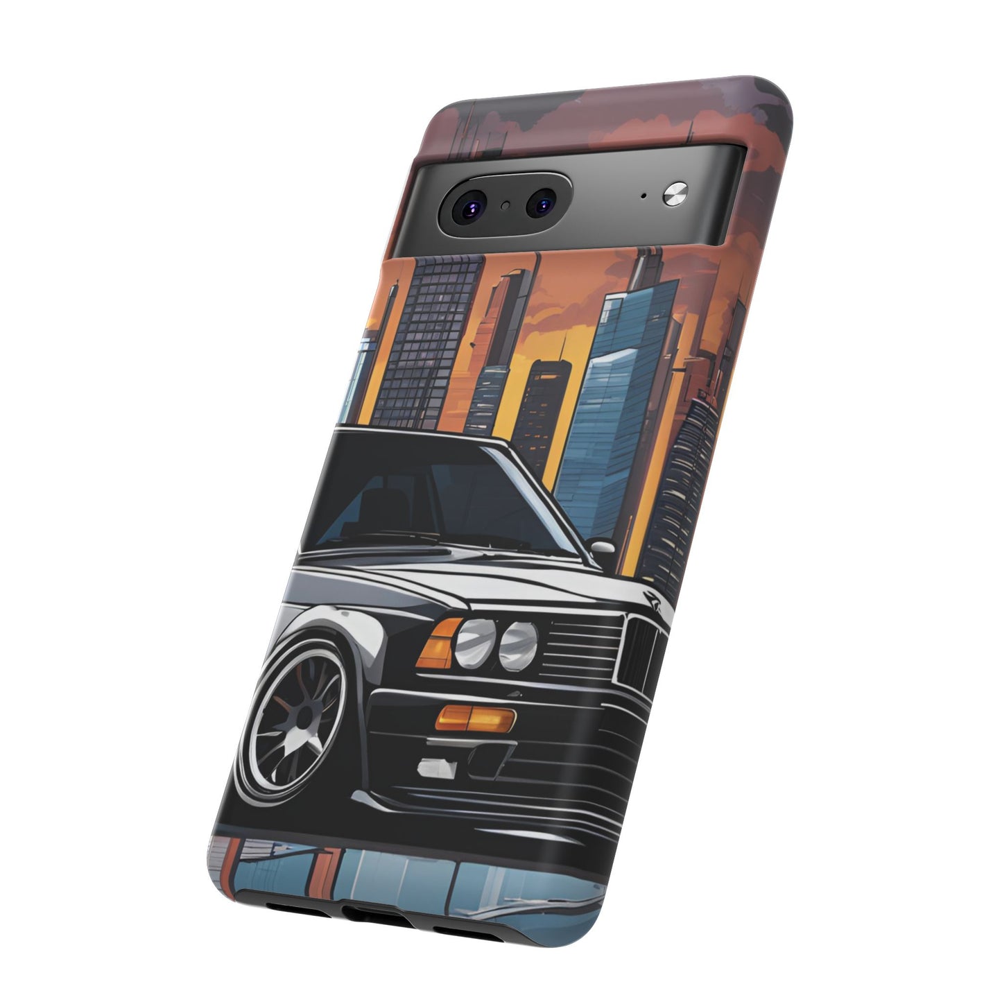 BMW E30 M3-Dual Layer Ultra Tough Phone Case Printify by The Night Shift Automotive Apparel