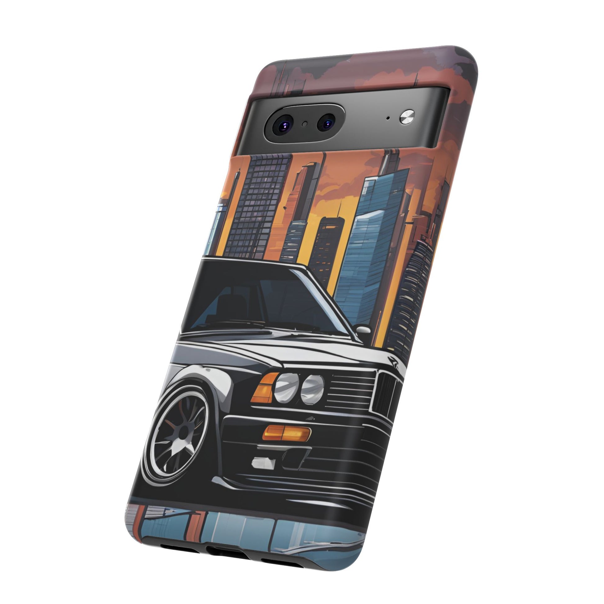 BMW E30 M3-Dual Layer Ultra Tough Phone Case Printify by The Night Shift Automotive Apparel