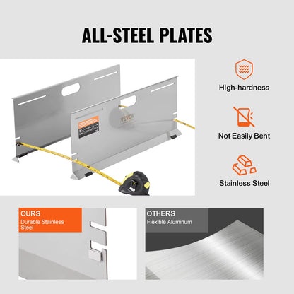 VEVOR Stainless Steel Toe Plates-Wheel Alignment Tool 2-Pack The Night Shift Performance Street Gear by The Night Shift Automotive Apparel