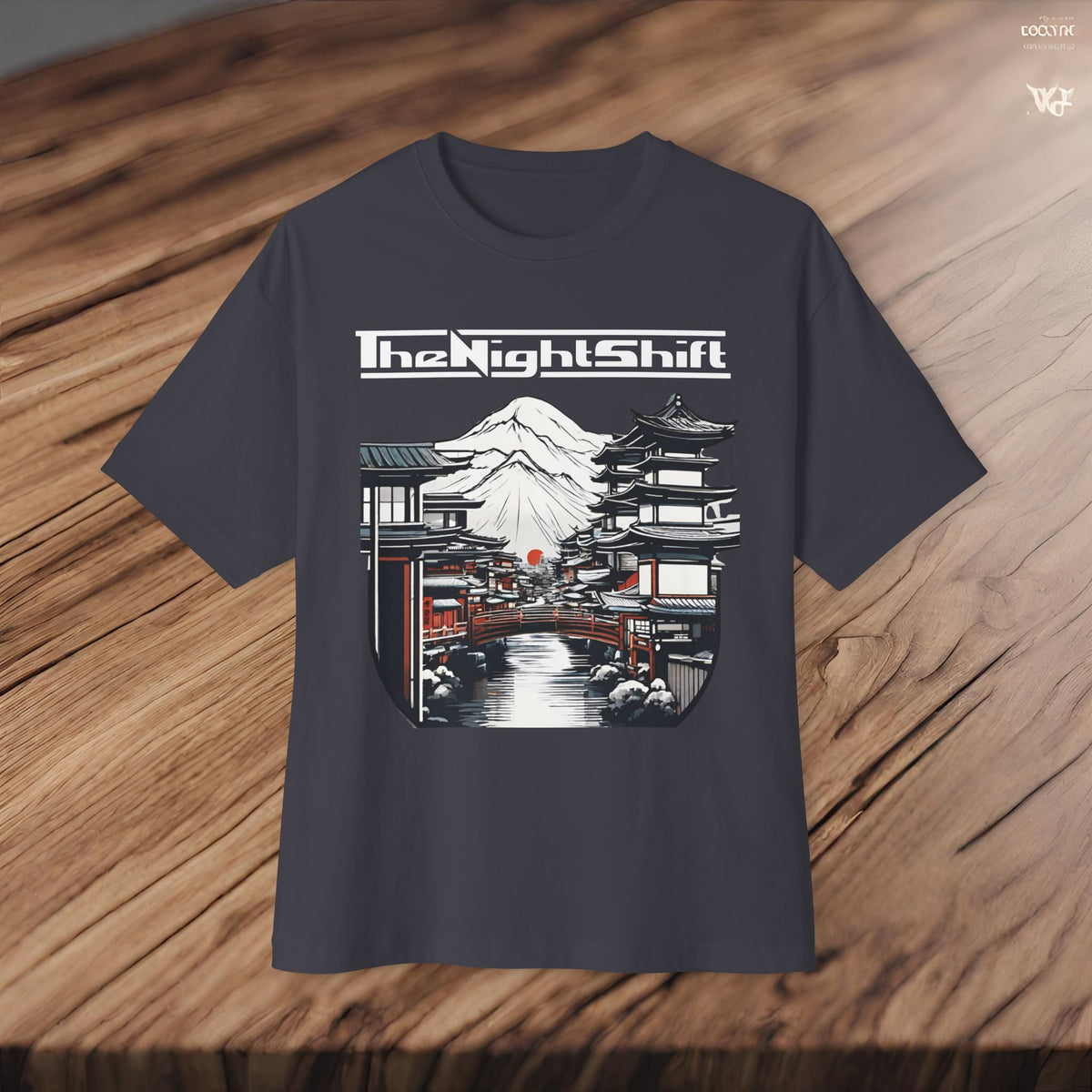 Mt Fuji-Premium, Ultra Soft Unisex Oversized Boxy Tee Printify by The Night Shift Automotive Apparel