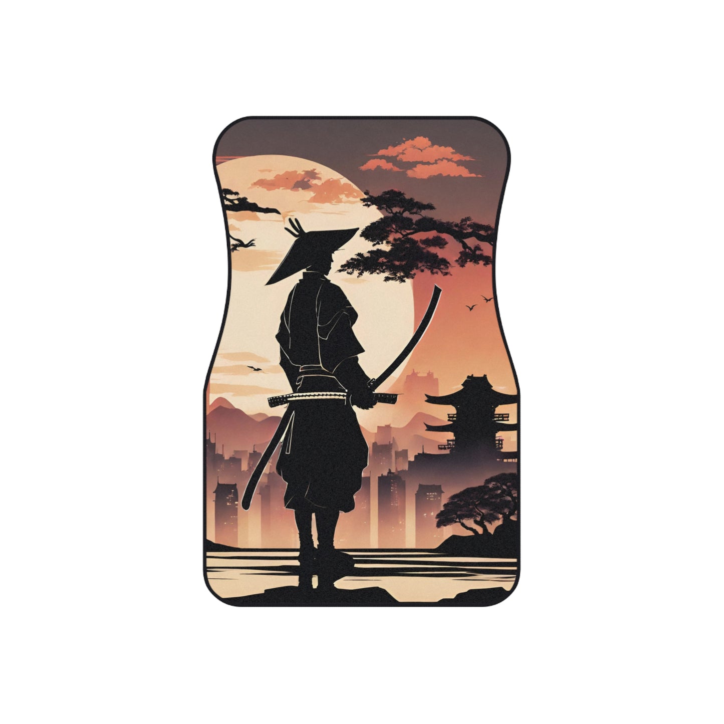 The Way Of The Samurai-Premium, High Quality Car Floor Mats (Set of 2 Front Floor Mats) Printify by The Night Shift Automotive Apparel