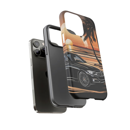 BMW Sunset On The Beach-Dual Layer Ultra Tough Phone Case Printify by The Night Shift Automotive Apparel
