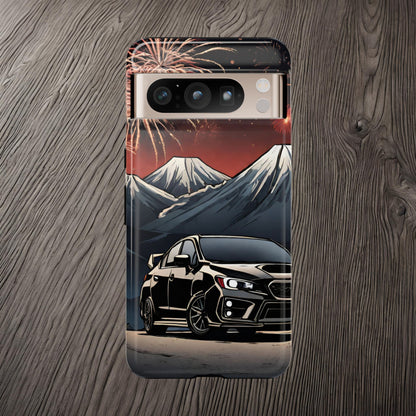 Subaru WRX/STI Fireworks-Dual Layer Ultra Tough Phone Case Google Pixel 8 Pro Glossy Printify by The Night Shift Automotive Apparel