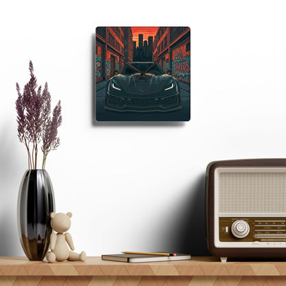 Chevy Corvette C7 Street Life-Acrylic Wall Clock