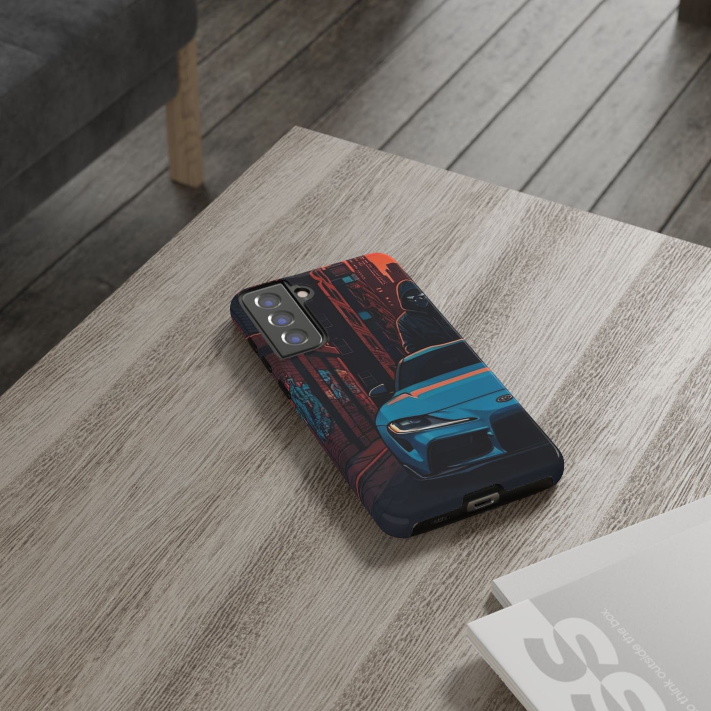 Toyota Supra MK-V Street Life-Dual Layer Ultra Tough Phone Case Samsung Galaxy S21 FE Glossy Printify by The Night Shift Automotive Apparel