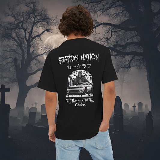👻 HALLOWEEN LIMITED EDITION Dodge Challenger-Premium, Ultra Soft Oversized Boxy Tee