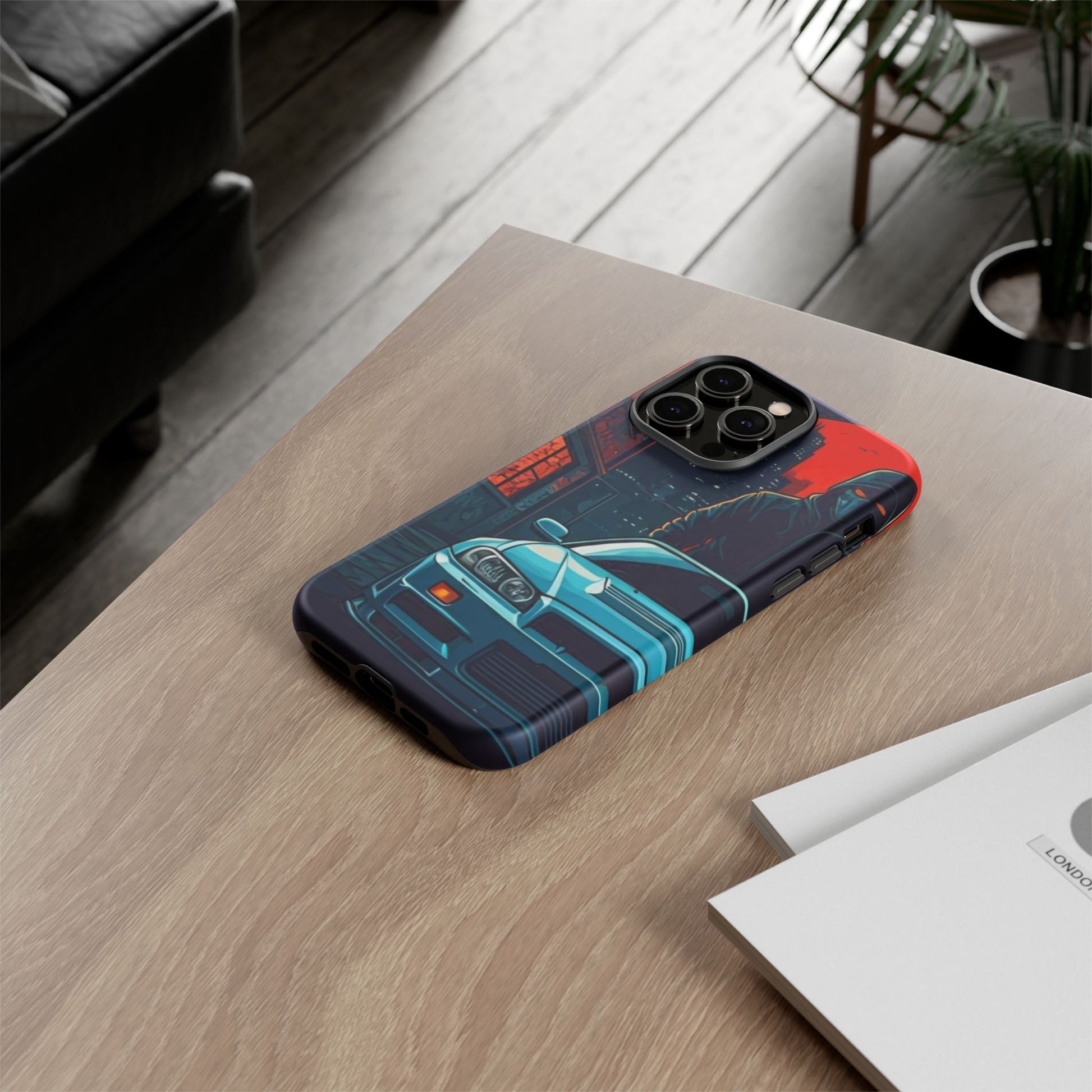 Nissan Skyline R34 Street Life-Dual Layer Ultra Tough Phone Case iPhone 14 Pro Max Matte Printify by The Night Shift Automotive Apparel