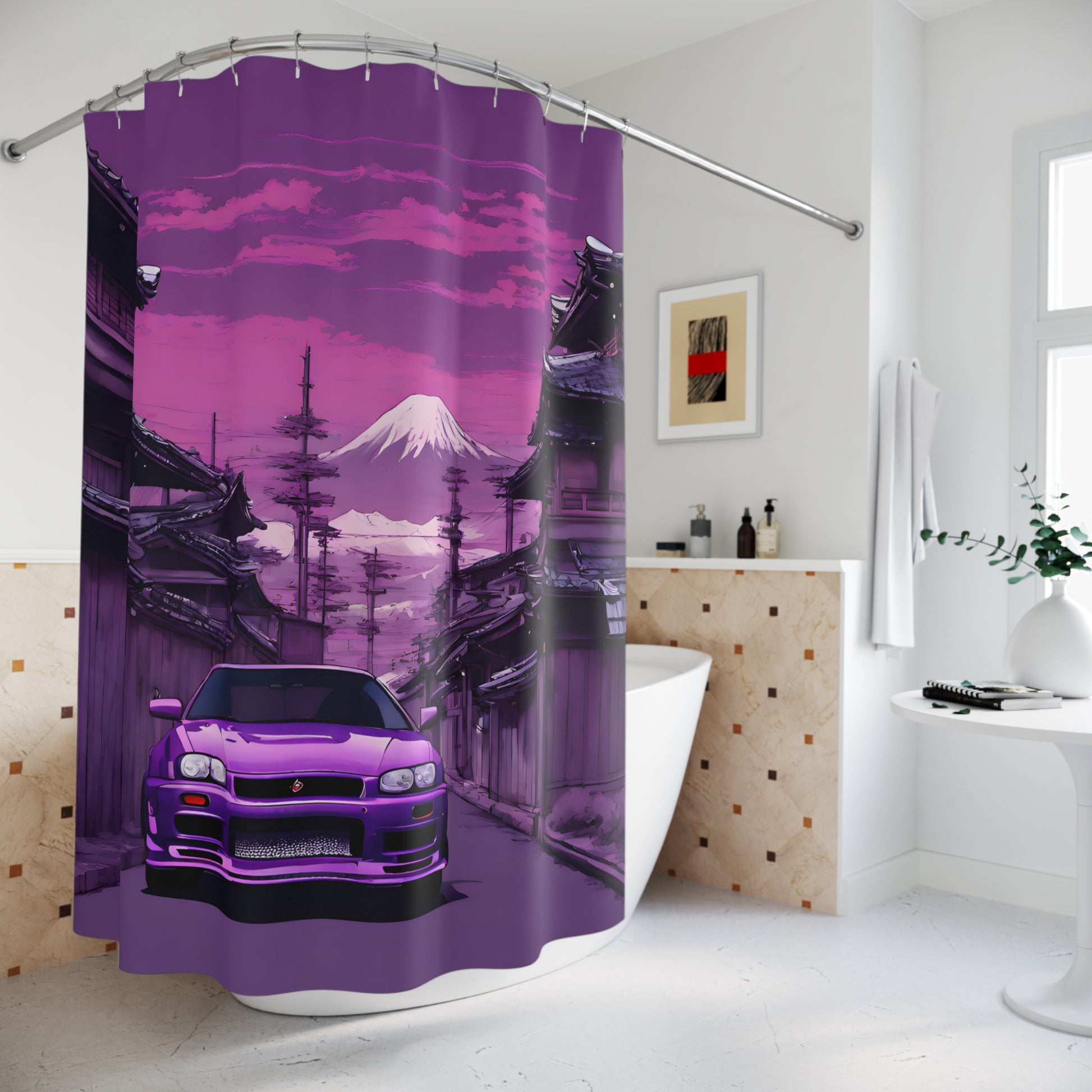 Shower Curtains Printify by The Night Shift Automotive Apparel