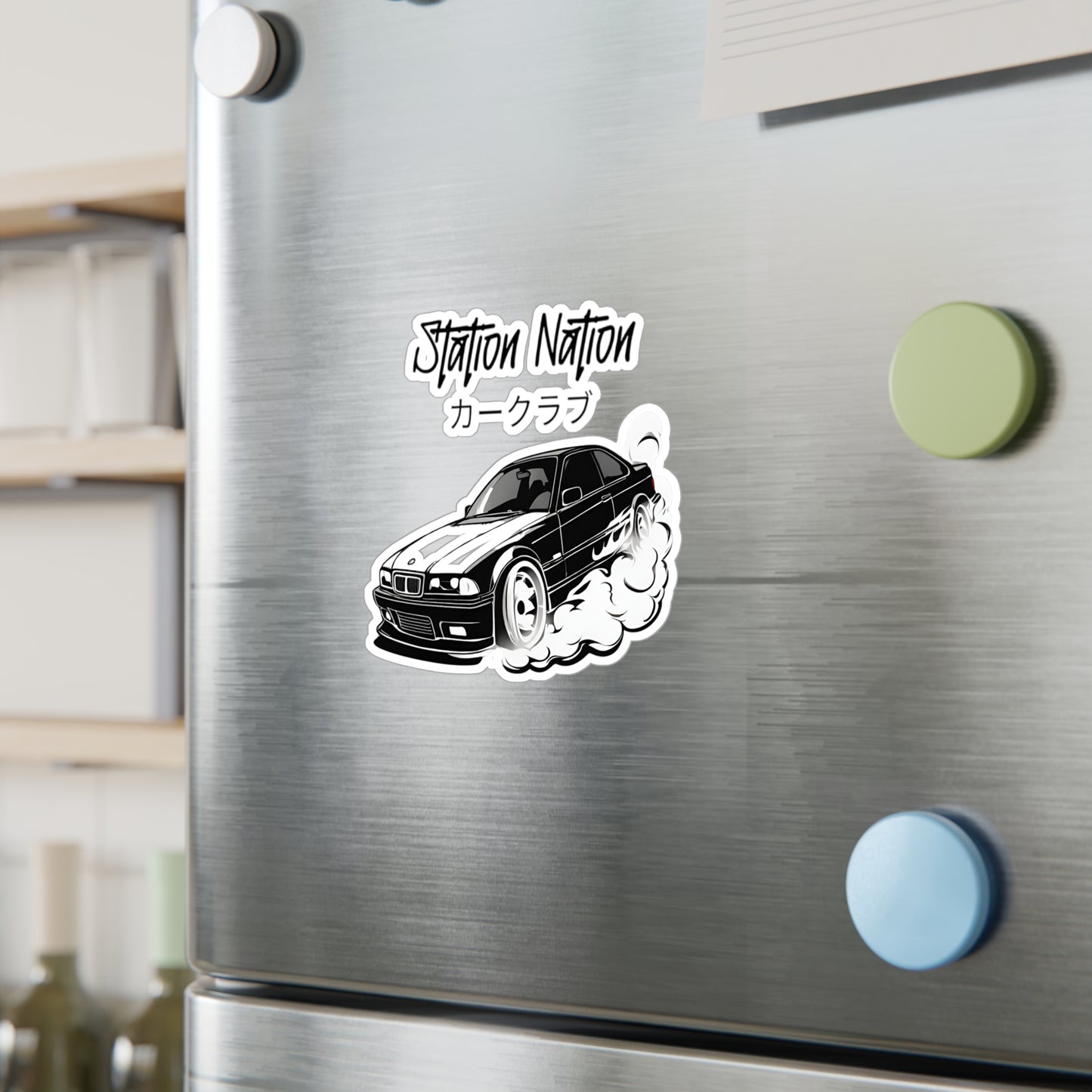 Kiss-Cut Vinyl Decals Printify by The Night Shift Automotive Apparel