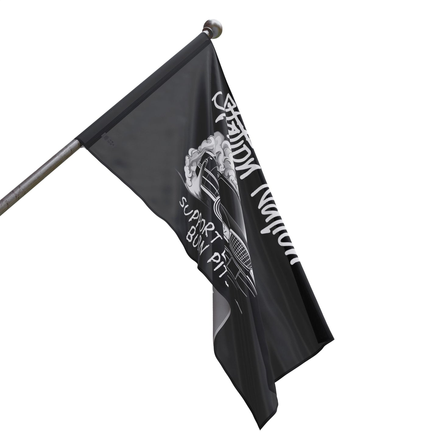 Station Nation-Support Legal Burn Pit Flags Printify by The Night Shift Automotive Apparel