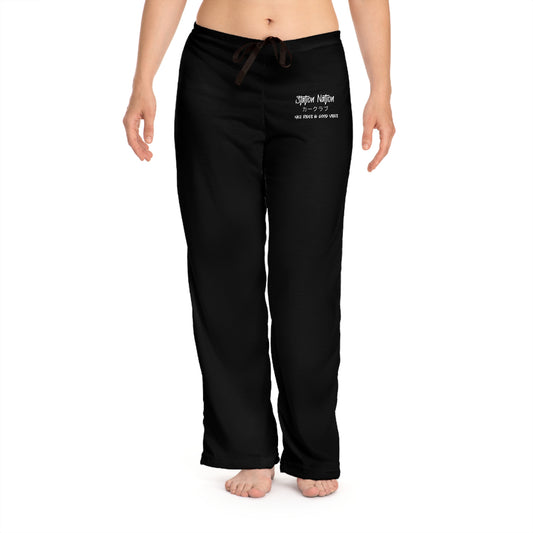 Station Nation-Womens Pajama Pants White stitching Printify by The Night Shift Automotive Apparel