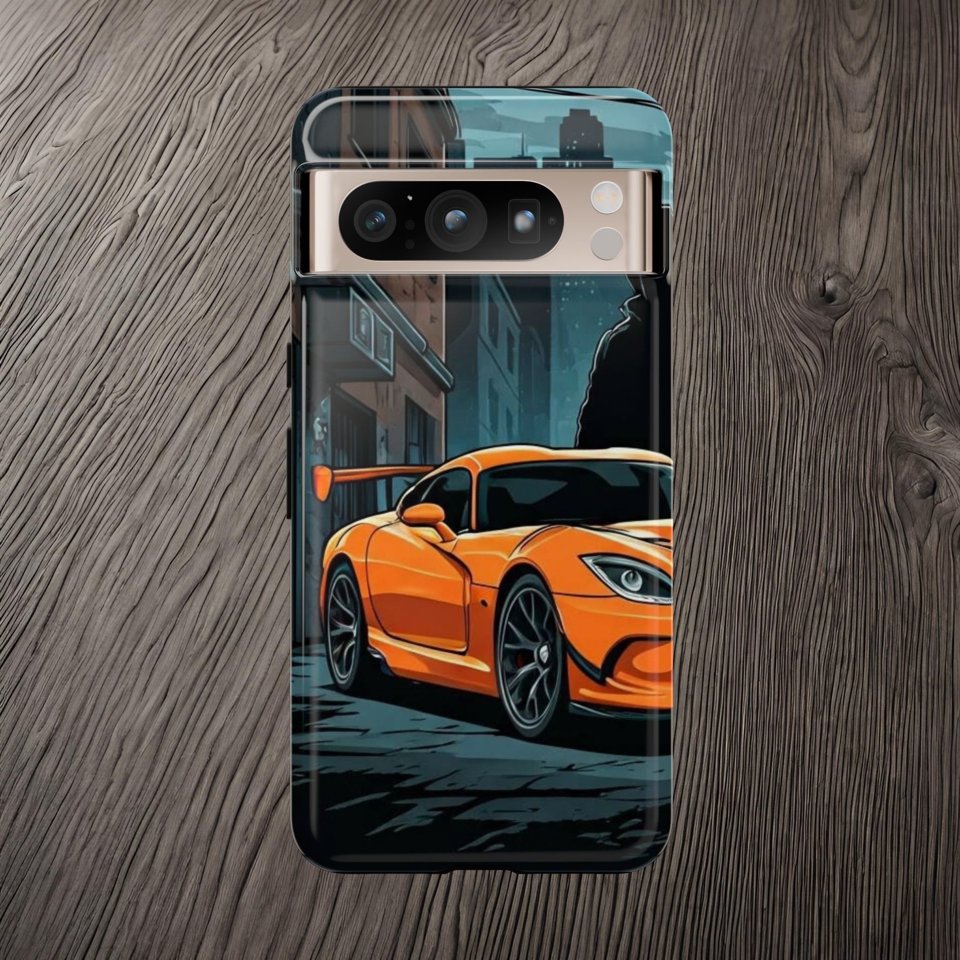 Dodge Viper SRT-10 Street Life-Dual Layer Ultra Tough Phone Case Google Pixel 8 Pro Glossy Printify by The Night Shift Automotive Apparel