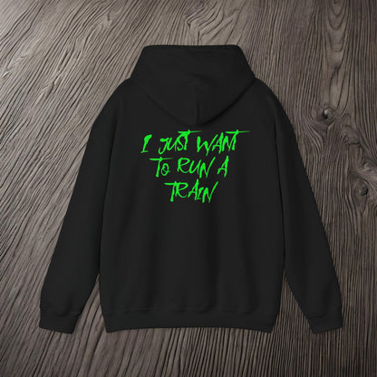 I Just Want To Run A Train-Ultra Soft, Premium Hoodie Printify by The Night Shift Automotive Apparel