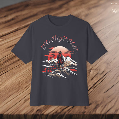 Samurai-Premium, Ultra Soft, Unisex Oversized Boxy Tee Printify by The Night Shift Automotive Apparel