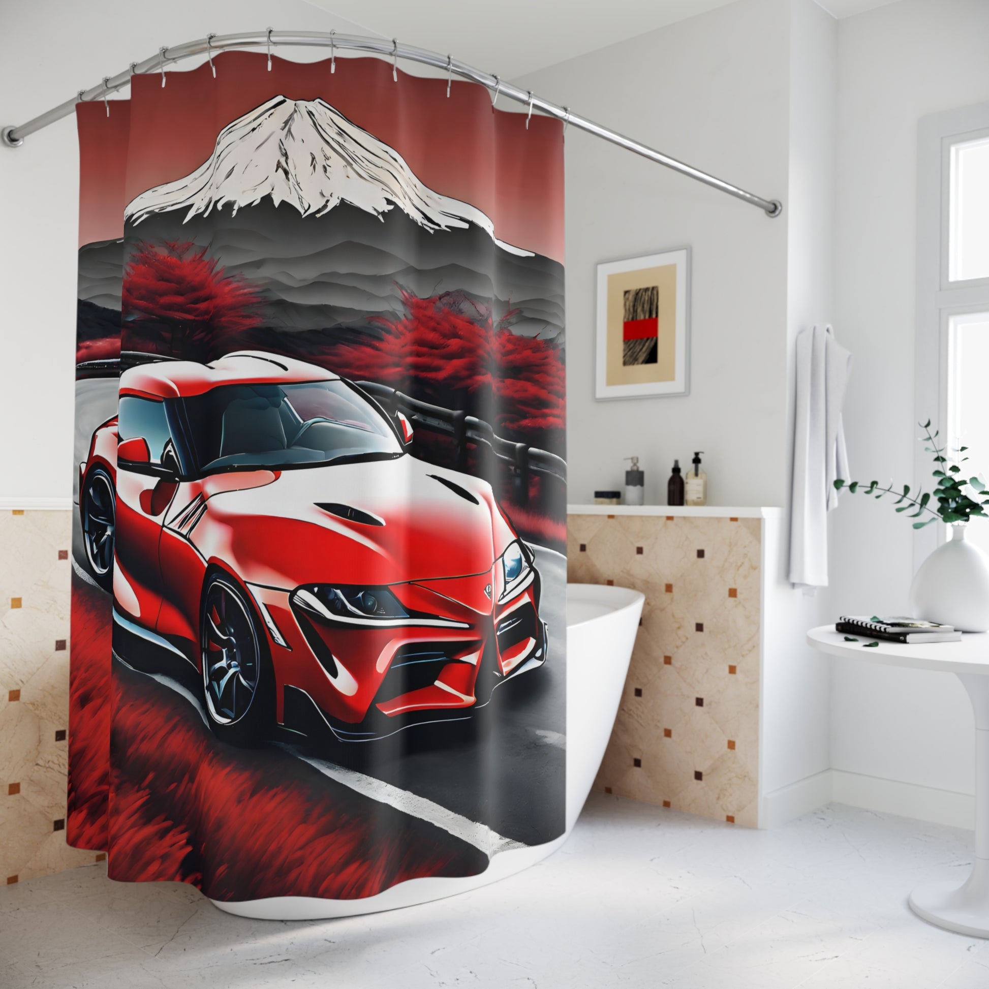 Shower Curtains Printify by The Night Shift Automotive Apparel