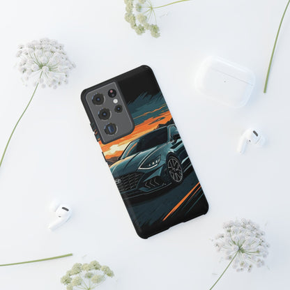 Hyundai Sonata-Sunset Drive-Dual Layer Ultra Tough Phone Case Printify by The Night Shift Automotive Apparel