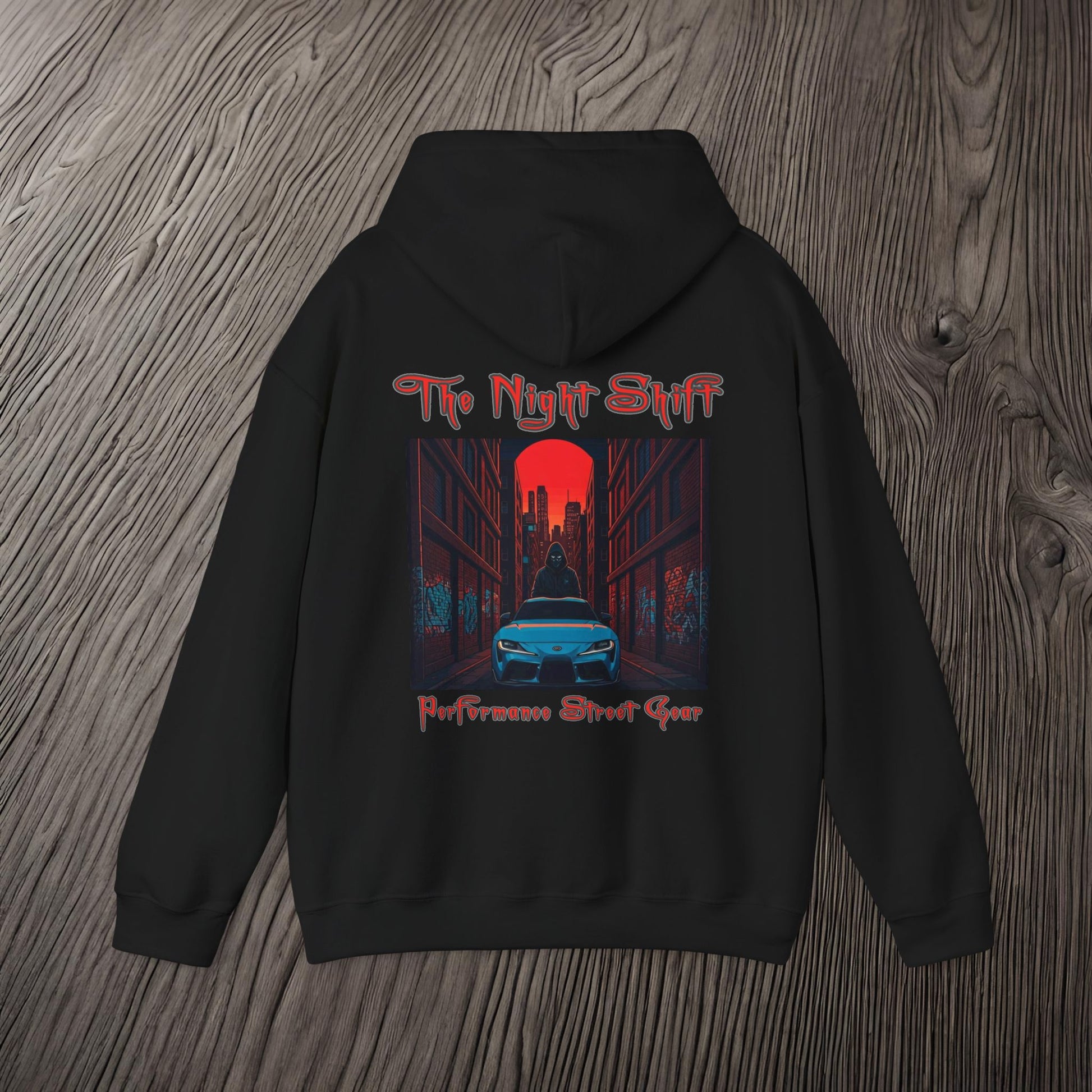 Toyota Supra MK-V Masked Up-Ultra Soft, Premium Hoodie Printify by The Night Shift Automotive Apparel