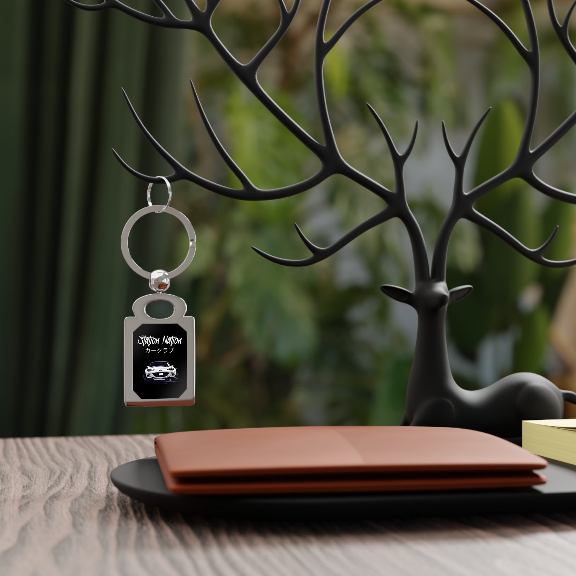 Station Nation Keychain Printify by The Night Shift Automotive Apparel