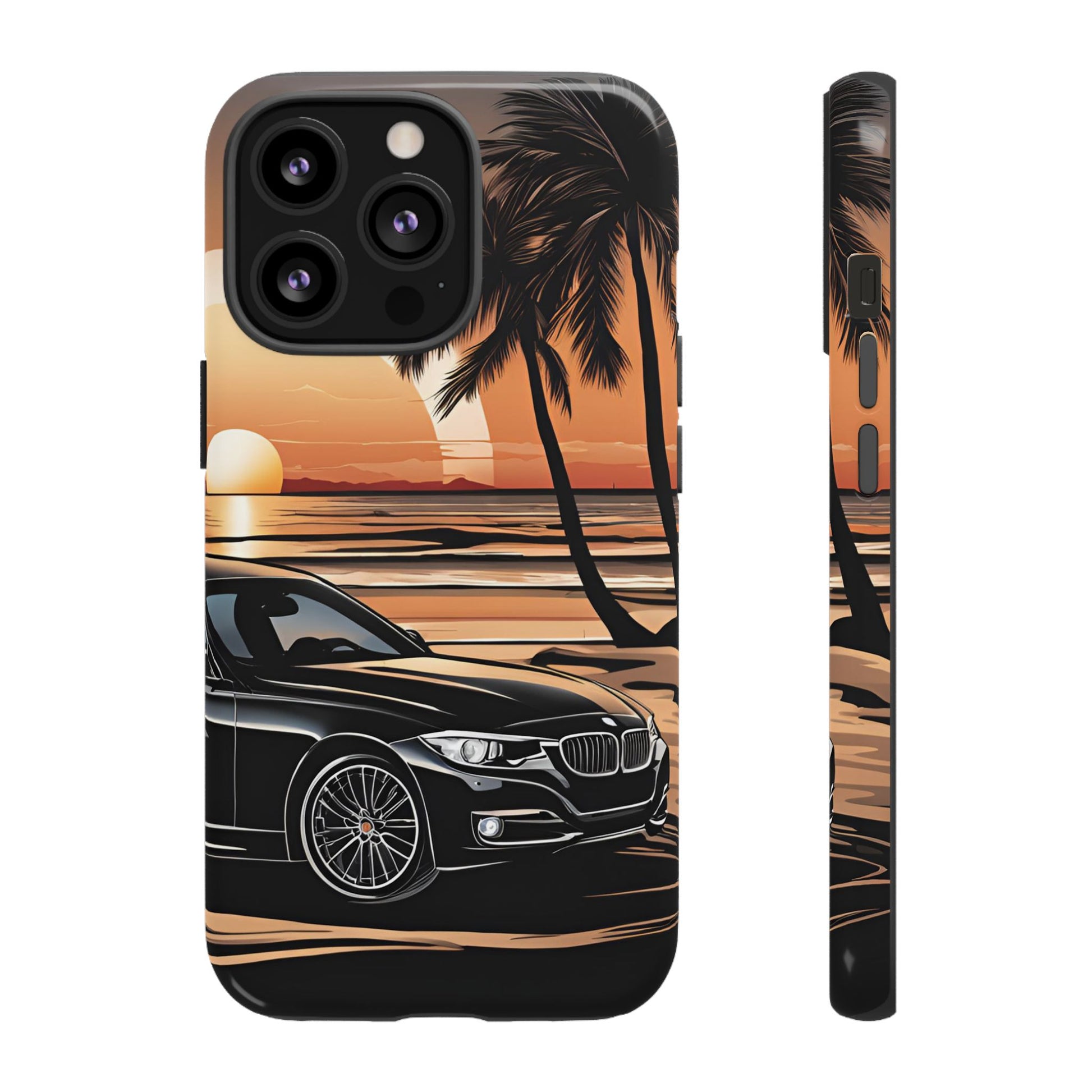 BMW Sunset On The Beach-Dual Layer Ultra Tough Phone Case Printify by The Night Shift Automotive Apparel
