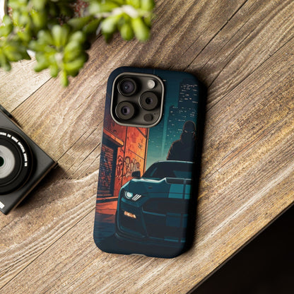 Ford Mustang Shelby GT350 Street Life-Dual Layer Ultra Tough Phone Case iPhone 15 Pro Matte Printify by The Night Shift Automotive Apparel
