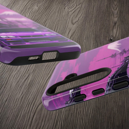 Nissan Skyline R34 Mt Fuji-Dual Layer Ultra Tough Phone Case Printify by The Night Shift Automotive Apparel
