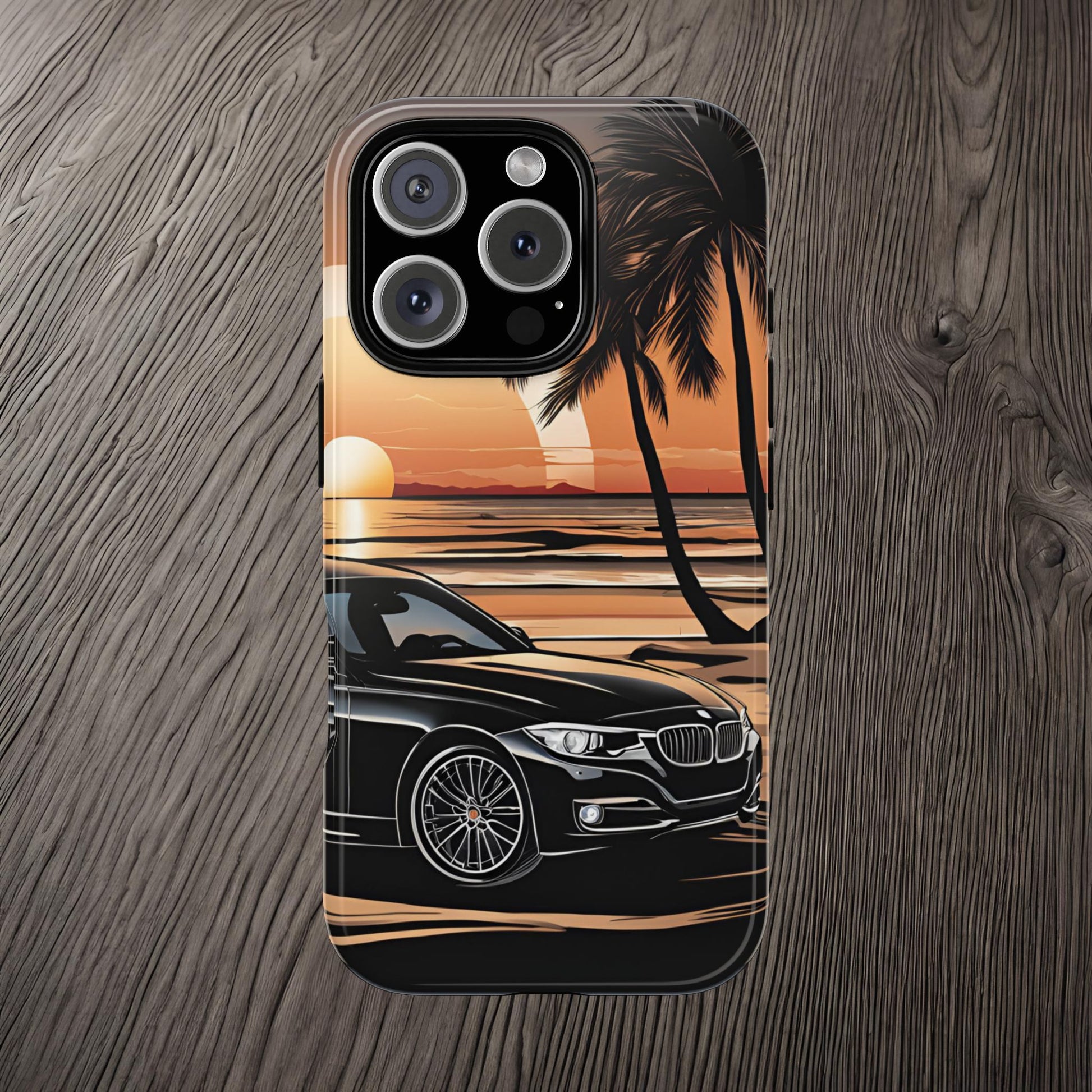 BMW Sunset On The Beach-Dual Layer Ultra Tough Phone Case Printify by The Night Shift Automotive Apparel