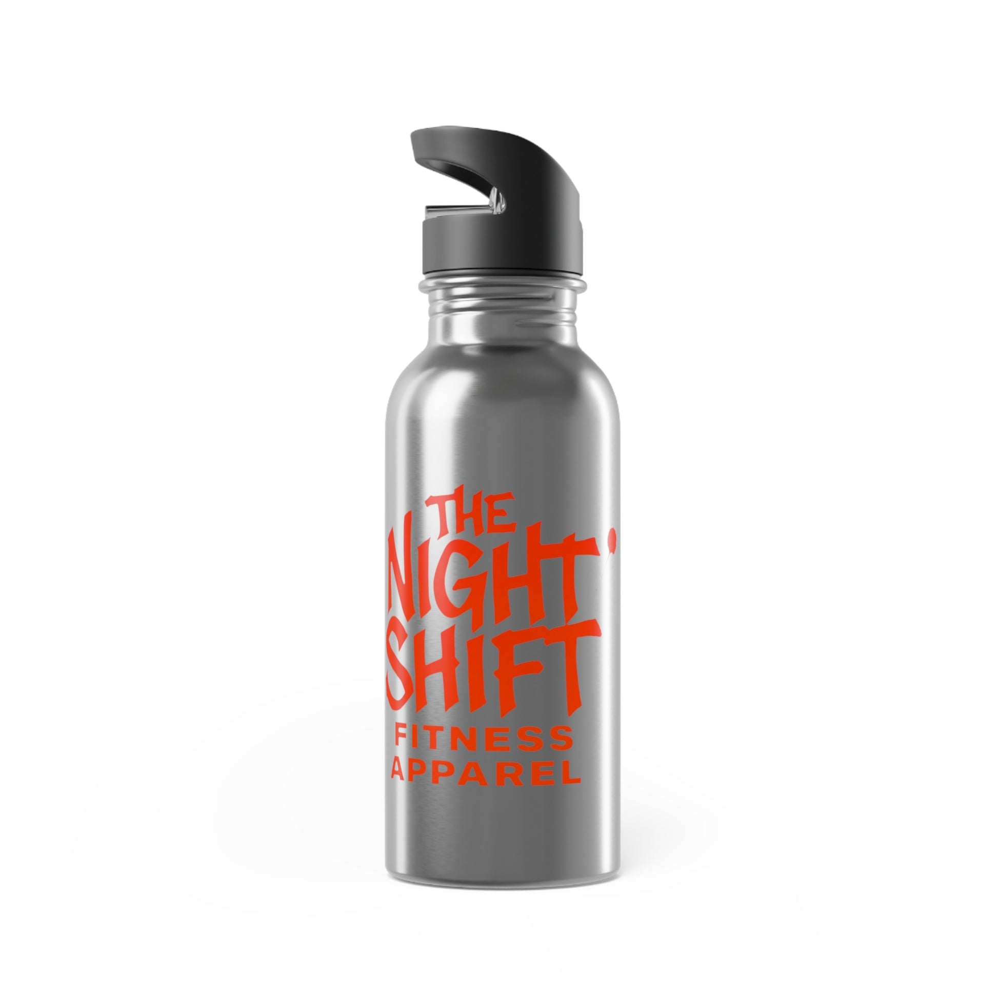 Stainless Steel Water Bottle With Straw, 20oz Printify by The Night Shift Automotive Apparel
