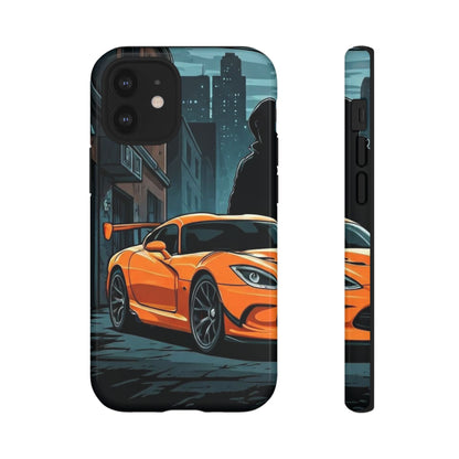Dodge Viper SRT-10 Street Life-Dual Layer Ultra Tough Phone Case iPhone 12 Mini Glossy Printify by The Night Shift Automotive Apparel