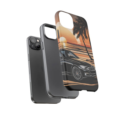 BMW Sunset On The Beach-Dual Layer Ultra Tough Phone Case Printify by The Night Shift Automotive Apparel
