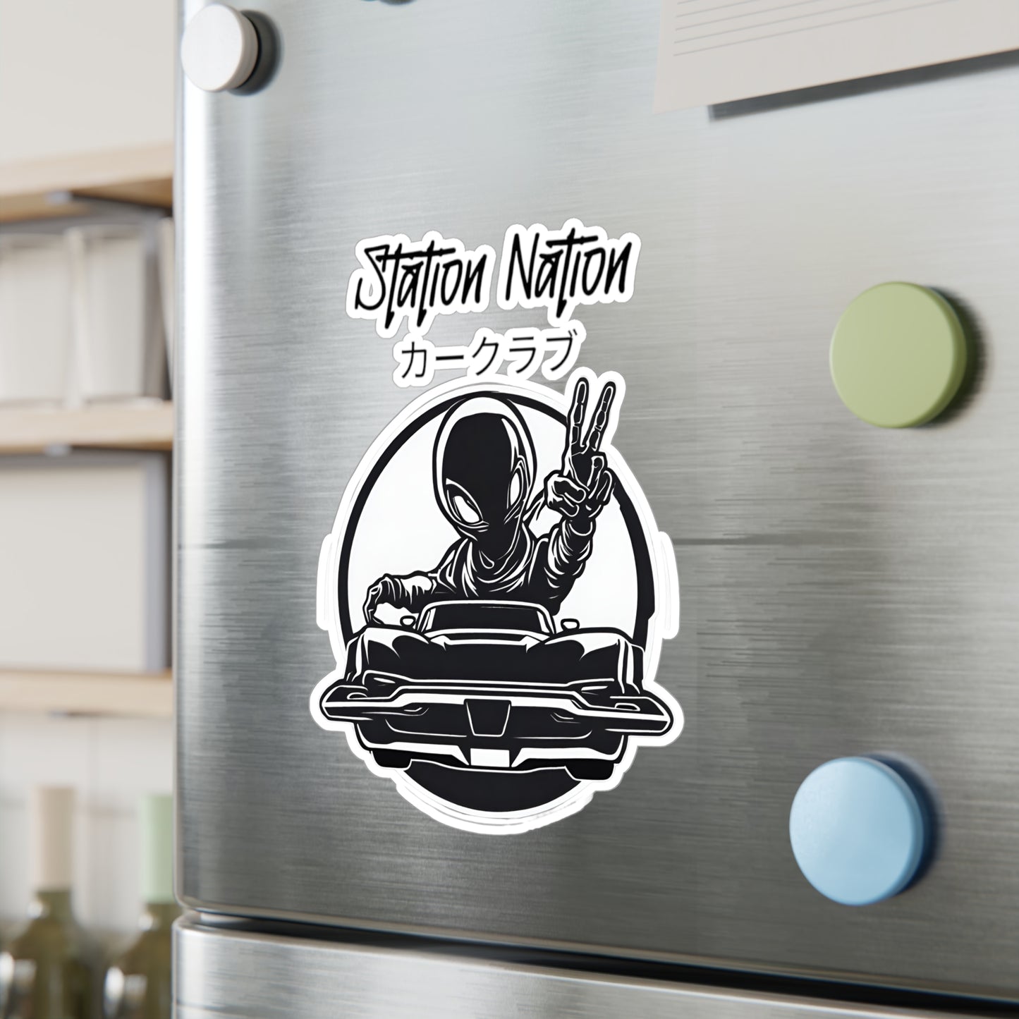 Kiss-Cut Vinyl Decals Printify by The Night Shift Automotive Apparel