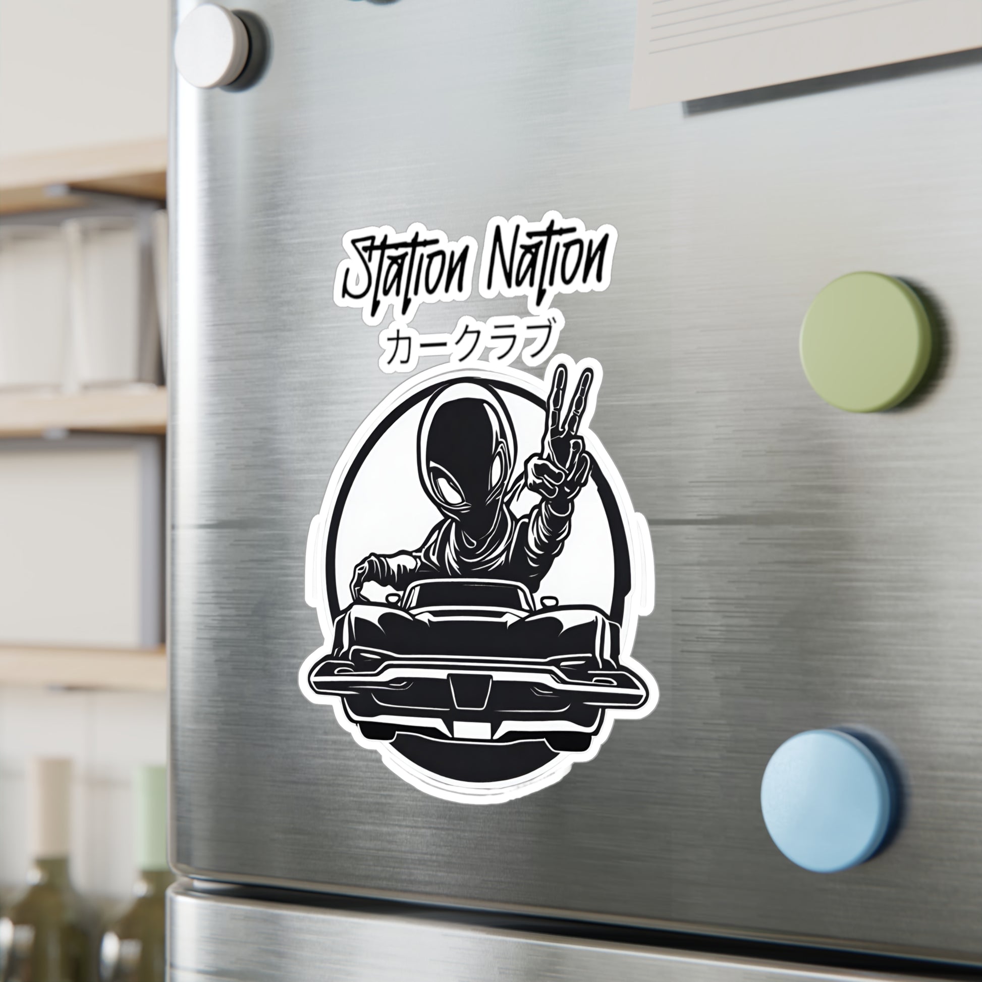 Kiss-Cut Vinyl Decals Printify by The Night Shift Automotive Apparel