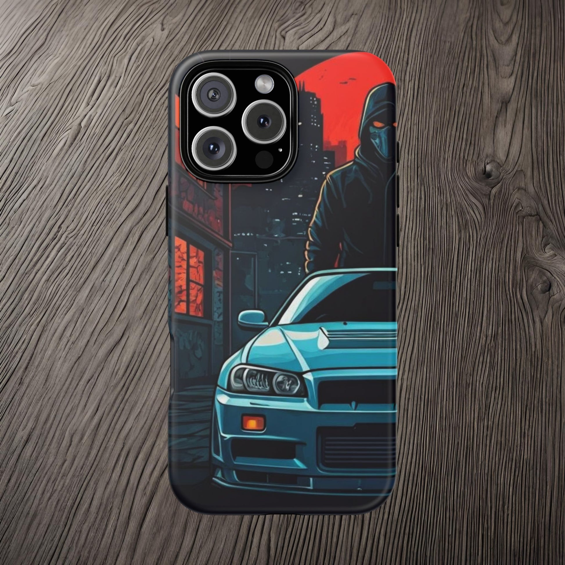 Nissan Skyline R34 Street Life-Dual Layer Ultra Tough Phone Case Printify by The Night Shift Automotive Apparel
