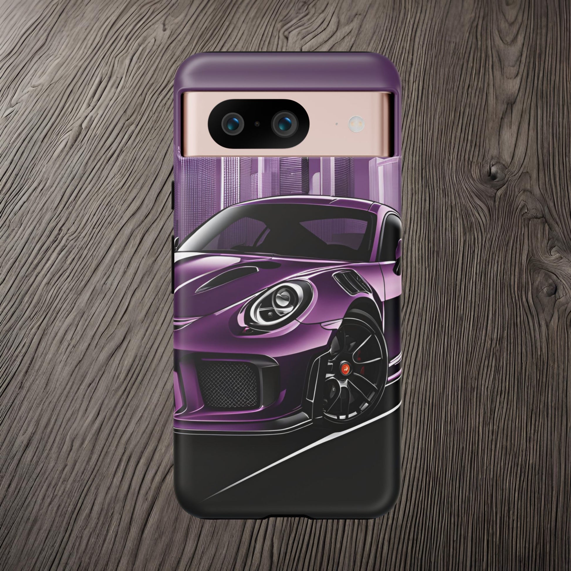 Porsche 911 GT3 RS-Dual Layer Ultra Tough Phone Case Google Pixel 8 Matte Printify by The Night Shift Automotive Apparel
