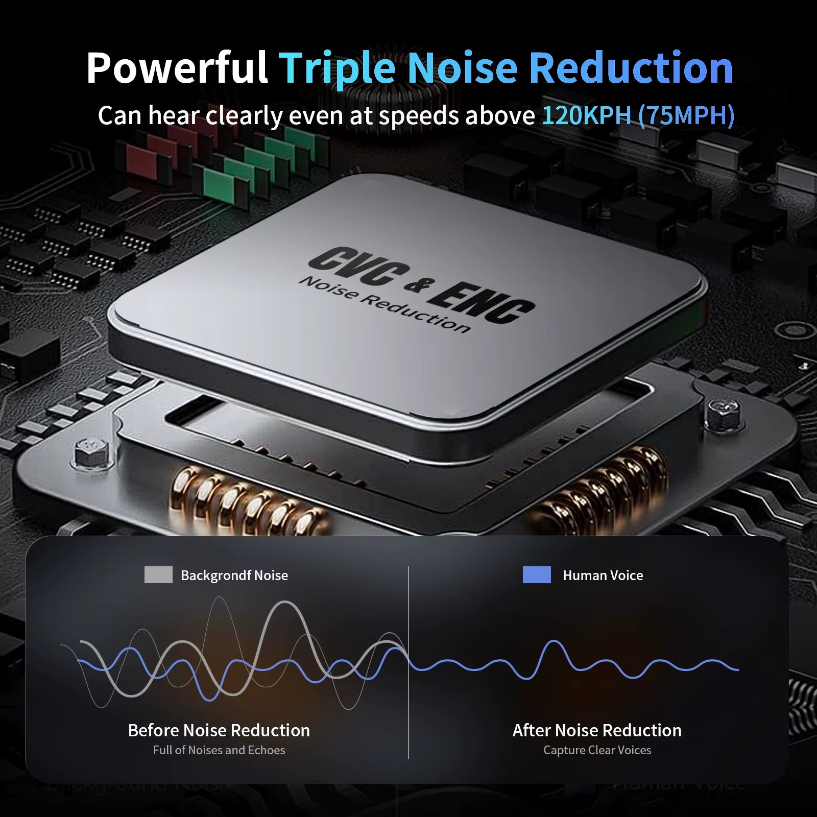 Fodsports M1-S Pro Motorcycle Intercom Bluetooth Helmet Headset  2000M Communicator/Music Share (1 Headset)